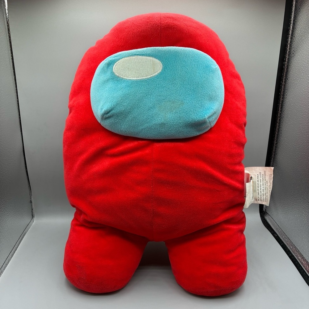 Among Us 2021 Red Crew Mate Plush Toy Stuffed Figure 16”